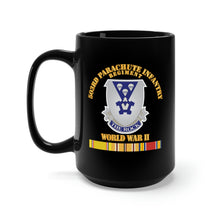 Load image into Gallery viewer, Black Mug 15oz - Army - 503rd Parachute Infantry Regiment - WWII X 300
