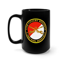 Load image into Gallery viewer, Black Mug 15oz - Army - 15th Cavalry Regiment -  Ft Knox, KY w Cav Branch
