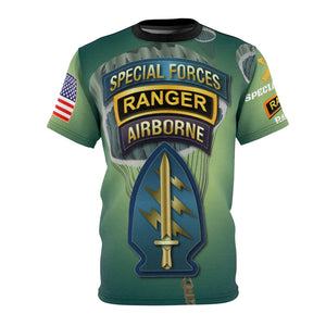 All Over Printing - Army - Special Forces - Airborne Ranger with Branches/Tabs