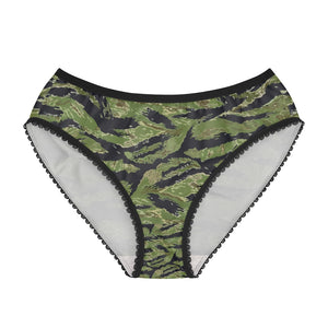 Women's Briefs - Military Tiger Stripe Camouflage