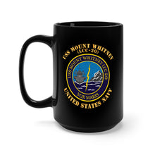 Load image into Gallery viewer, Black Mug 15oz - Navy - USS Mount Whitney (LCC-20) X 300
