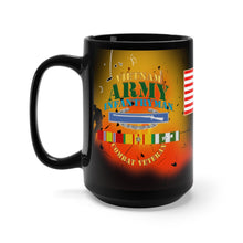 Load image into Gallery viewer, Black Mug 15oz - Army - Combat Infantryman - Vietnam with CIB, Branch and Vietnam Service Ri
