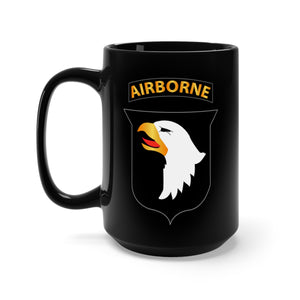 Black Mug 15oz - Army - 101st Airborne Division wo Txt