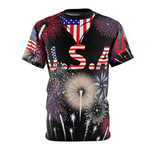 Load image into Gallery viewer, All Over Printing - USA - All of us with Kerchief Design Fireworks
