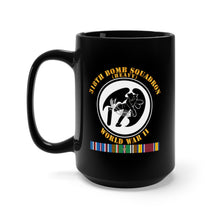 Load image into Gallery viewer, Black Mug 15oz - AAC - 318th Bomb Squadron - WWII w EUR SVC
