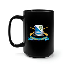 Load image into Gallery viewer, Black Mug 15oz - 100th Infantry Battalion w Br - SSI - Ribbon X 300
