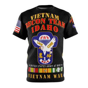 All Over Printing - Army - Special Forces - Recon Team - Idaho V2 with Rappel Infiltration with Vietnam War Ribbons - Vietnam War