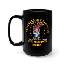 Load image into Gallery viewer, Black Mug 15oz - Army - 2nd Infantry Division - ImJin Scout -DMZ Missions
