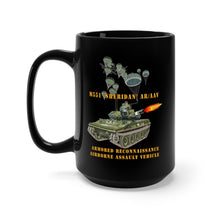 Load image into Gallery viewer, Black Mug 15oz - Army - M551 Sheridan - Firing - ARV-AAV w Paratroopers
