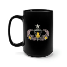 Load image into Gallery viewer, Black Mug 15oz - Army - Combat Paratrooper - Combat Vet wo Txt
