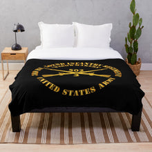 Load image into Gallery viewer, Army - 3rd Bn 502nd Infantry Regt - Widowmakers - Infantry Br Throw Blanket

