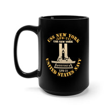 Load image into Gallery viewer, Black Mug 15oz - Navy - USS New York (LPD-21) X 300
