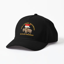 Load image into Gallery viewer, Baseball Cap - Twill Hat - Army - 9th Cavalry Regiment - Buffalo Soldiers w 9th Cav Guidon - Film to Garment (FTG)

