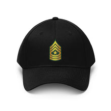 Load image into Gallery viewer, Twill Hat - Army - Sergeant Major - SGM wo txt - Embroidery
