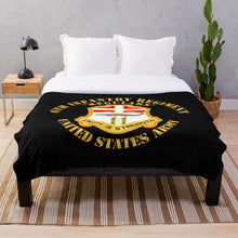 Load image into Gallery viewer, Army - 6th Infantry Regiment - Regulars Throw Blanket
