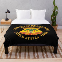 Load image into Gallery viewer, Army - 528th Support Battalion - DUI - Black Daggers X 300 Throw Blanket
