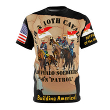 Load image into Gallery viewer, All Over Printing - Army - 9th and 10th Cavalrymen - Buffalo Soldiers - Building America - Protecting Borders!
