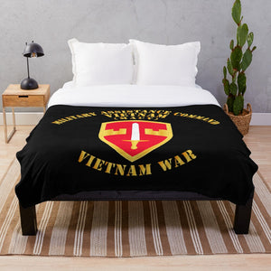 Army - Military Assistance Cmd Vietnam - MACV - Vietnam War Throw Blanket