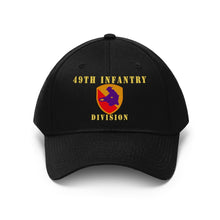 Load image into Gallery viewer, Twill Hat - Army - 49th Infantry Division - Hat - Embroidery
