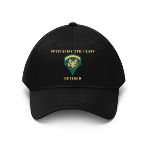 Army - Specialist 5th Class - SP5 - Retired - V1   - Hats