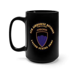 Black Mug 15oz - Army - 6th Airborne Division - Phantom X 300