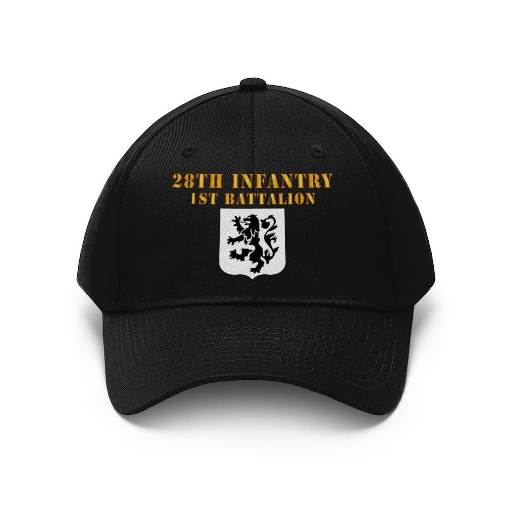 Twill Hat - Army - 1st Battalion, 28th Infantry - Embroidery