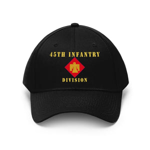 Twill Hat - Army - 45th Infantry Division - Hat - Embroidery