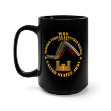 Load image into Gallery viewer, Black Mug 15oz - Armoured Vehicle Launcher Bridge (AVLB)  - Launching X 300
