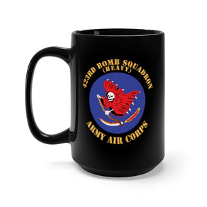 Black Mug 15oz - SSI - AAC - 423rd Bomb Squadron X 300