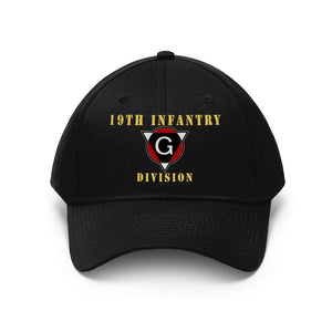 Twill Hat - Army - 19th Infantry Division - Hat - Embroidery