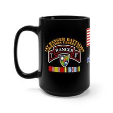 Load image into Gallery viewer, Black Mug 15oz - Army - 1st Ranger Battalion (Airborne) - Operation Urgent Fury - Invasion of Grenada
