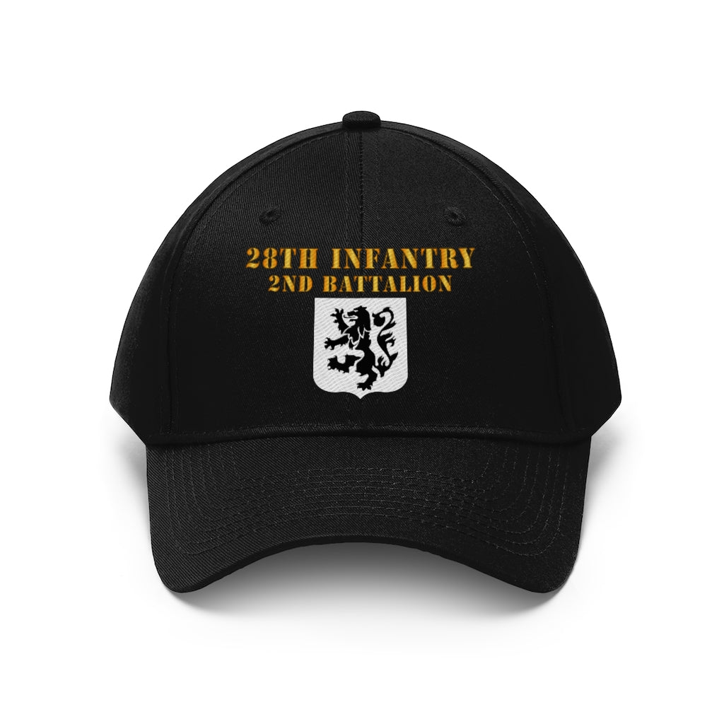 Twill Hat - Army - 2nd Battalion, 28th Infantry - Embroidery