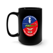 Load image into Gallery viewer, Black Mug 15oz - Army - Casper Aviation Platoon - Vietnam Veteran
