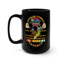 Load image into Gallery viewer, Black Mug 15oz - Army - Vietnam Combat Vet - 119th AHC - 52nd CAB - 17th Combat Aviation Group - Big HELO VN  SVC X 300
