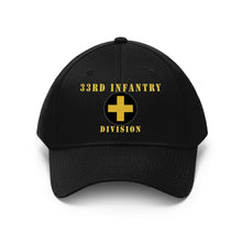 Load image into Gallery viewer, Twill Hat - Army - 33rd Infantry Division - Hat - Embroidery
