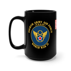 Black Mug 15oz - USAAF - 8th Army Air Force - Bombing Run - World War II