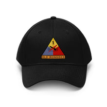 Load image into Gallery viewer, Twill Hat - 1st Armored - Old Ironsides without Text - Embroidery
