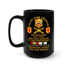 Load image into Gallery viewer, Black Mug 15oz - Army - 2nd Bn 83rd Artillery - 41st FA Gp - Babenhausen Germany w COLD SVC
