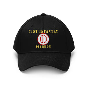 Twill Hat - Army - 31st Infantry Division - Hat - Embroidery