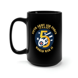 Black Mug 15oz - SSI - AAF - 5th Air Force - WWII - USAAF x 300