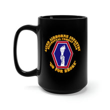 Load image into Gallery viewer, Black Mug 15oz - Army - 442nd Airborne Infantry Regimental Combat Team
