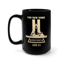 Load image into Gallery viewer, Black Mug 15oz - Navy - USS New York (LPD-21) wo Txt X 300
