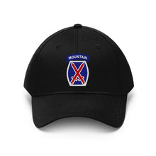 Load image into Gallery viewer, Twill Hat - Army - 10th Mountain Division without Text - Embroidery
