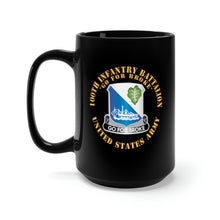 Load image into Gallery viewer, Black Mug 15oz - 100th Infantry Battalion - DUI - Go for Broke X 300
