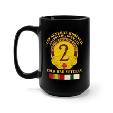 Load image into Gallery viewer, Black Mug 15oz - Army - 2nd General Hospital - Landstuhl FRG - w COLD SVC
