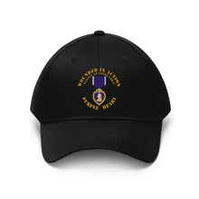 Load image into Gallery viewer, Baseball Cap - Wounded in Action - Purple Heart V1 - Film to Garment (FTG)
