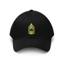 Load image into Gallery viewer, Twill Hat - Army - Master Sergeant - MSG wo Txt - Embroidery
