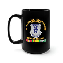 Load image into Gallery viewer, Black Mug 15oz - Army - 1st Bn 503rd Infantry - Vietnam Veteran X 300
