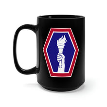 Load image into Gallery viewer, Black Mug 15oz - Army - 442nd Infantry Regimental Combat Team - SSI X 300
