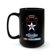 Load image into Gallery viewer, Black Mug 15oz - 1st Ranger Infantry Co - 2nd ID SSI w CIB Korea Svc X 300
